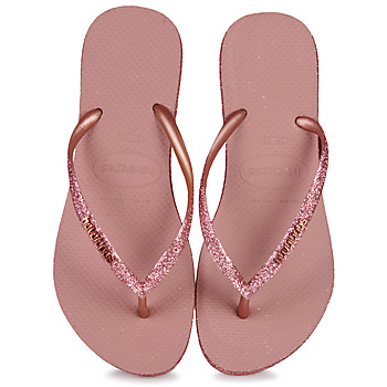 Schuhe Damen Zehensandalen Havaianas SLIM SPARKLE II Rosa