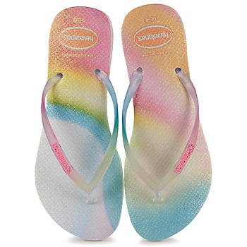 Schuhe Damen Zehensandalen Havaianas SLIM METALLIC RAINBOW Multicolor