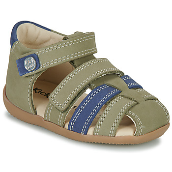 Schuhe Kinder Sandalen / Sandaletten Kickers BIPOD Kaki / Blau