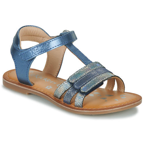 Schuhe Mädchen Sandalen / Sandaletten Kickers DIAMANTO Blau