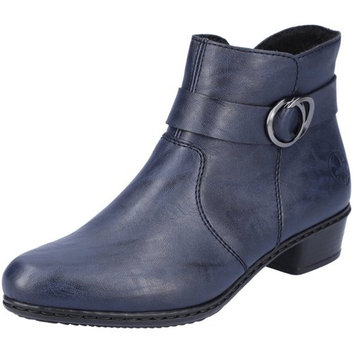 Schuhe Damen Stiefel Rieker Stiefeletten Y0775-14 Blau