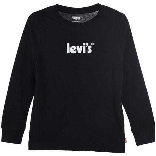 Kleidung Jungen T-Shirts Levi's  Schwarz