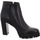 Schuhe Damen Stiefel Luca Grossi Premium A405-neroO.Calf Schwarz