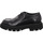 Schuhe Damen Derby-Schuhe & Richelieu Luca Grossi Premium H488M-neroNaplak Schwarz