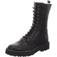 Schuhe Damen Stiefel Online Shoes Stiefeletten F-8432-black schwarz