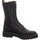 Schuhe Damen Stiefel Online Shoes Stiefeletten F-8432-black Schwarz