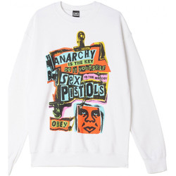 Kleidung Herren Sweatshirts Obey Anarchy Weiss