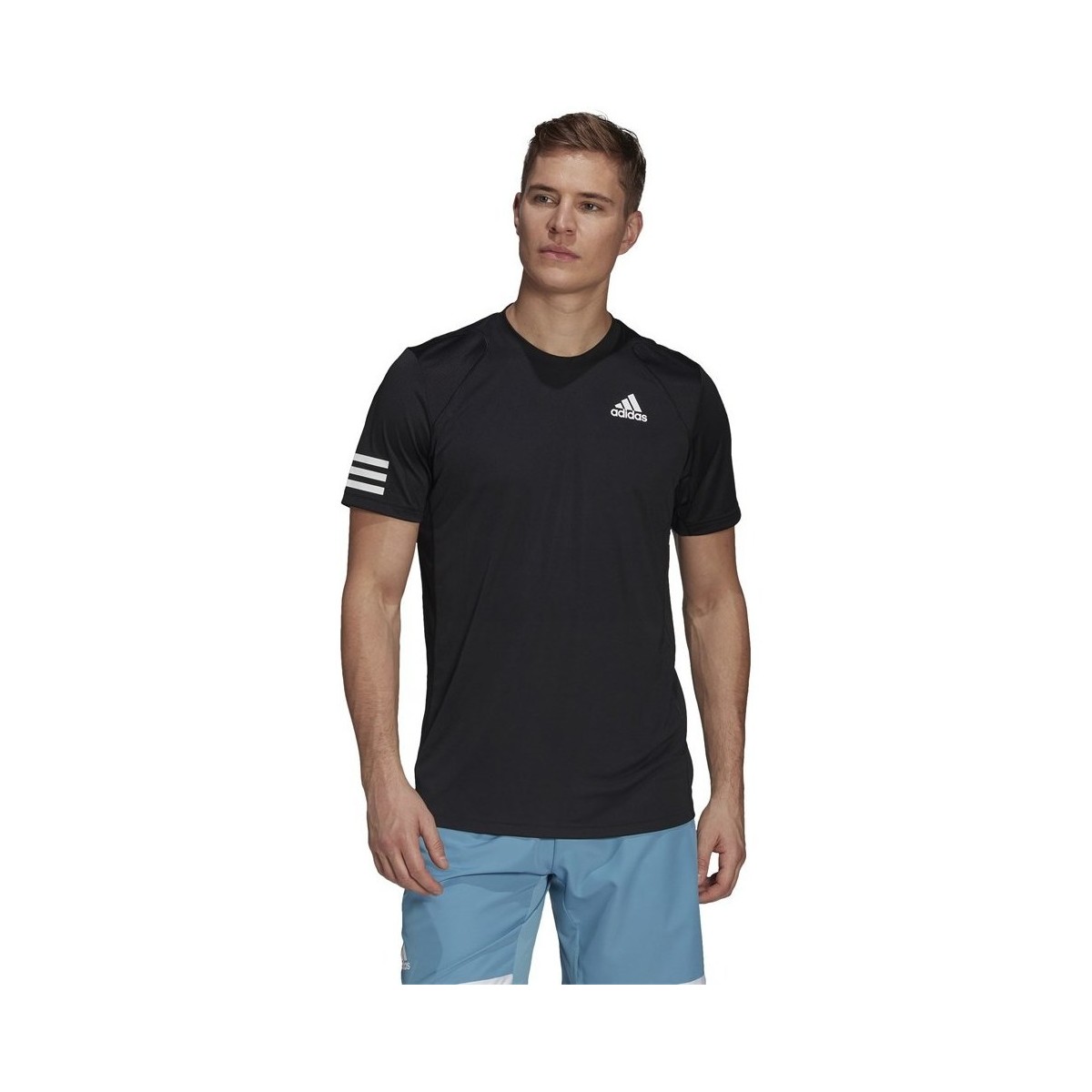 Kleidung Herren T-Shirts adidas Originals Club Tennis 3STRIPES Schwarz