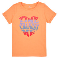 Kleidung Mädchen T-Shirts Name it NKFTATIANNA SS TOP Orange