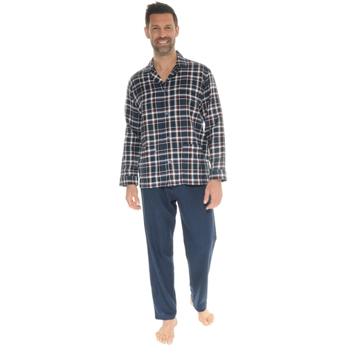 Kleidung Herren Pyjamas/ Nachthemden Christian Cane ISKANDER Blau