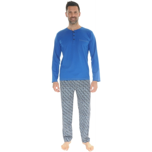 Kleidung Herren Pyjamas/ Nachthemden Christian Cane ILARIO Blau