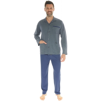 Kleidung Herren Pyjamas/ Nachthemden Christian Cane ILIODES Blau