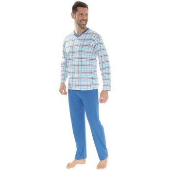Kleidung Herren Pyjamas/ Nachthemden Christian Cane NELIO Blau