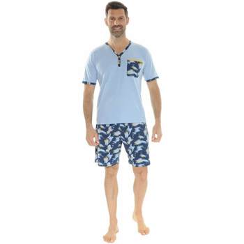 Kleidung Herren Pyjamas/ Nachthemden Christian Cane NIL Blau