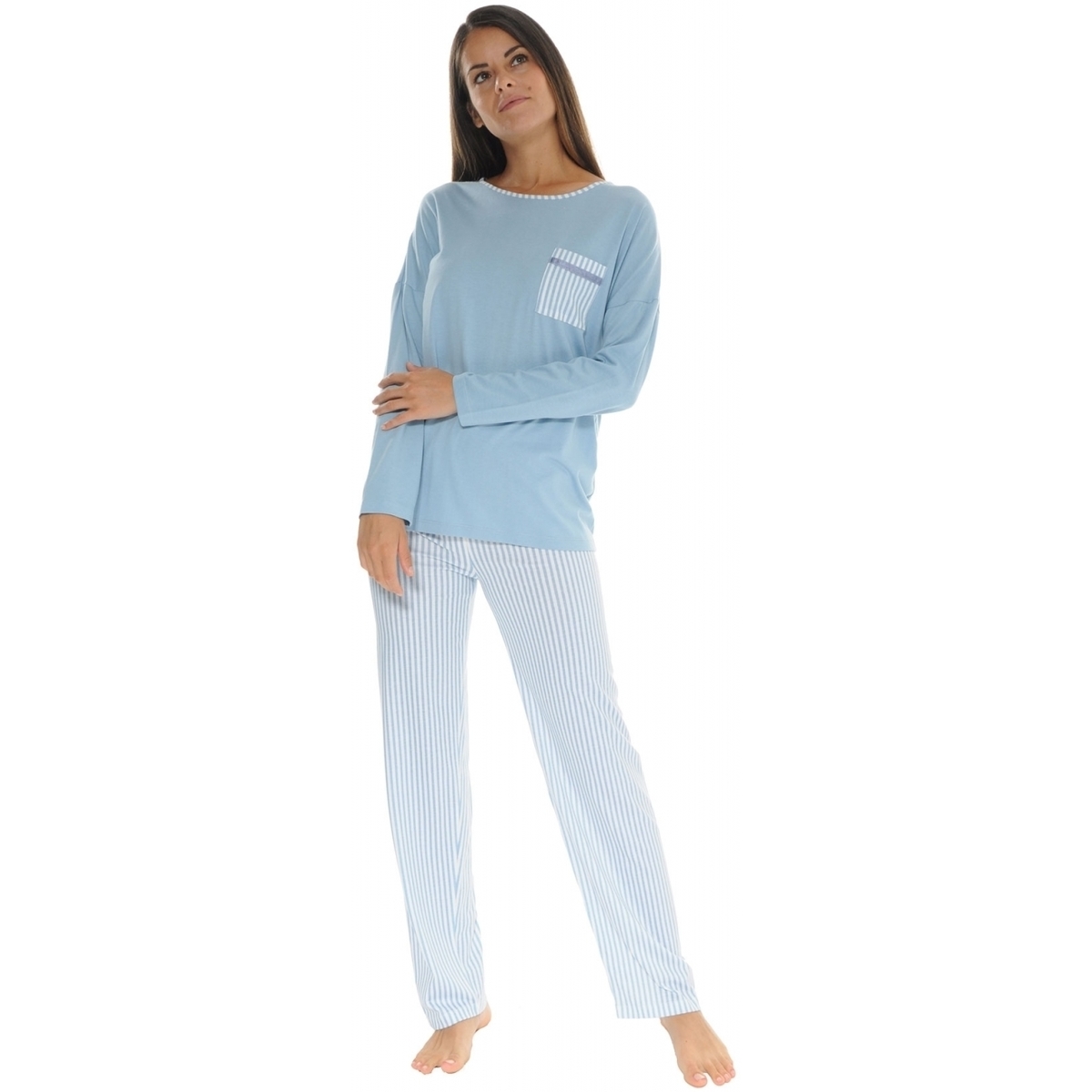 Kleidung Damen Pyjamas/ Nachthemden Christian Cane JOANNA Blau