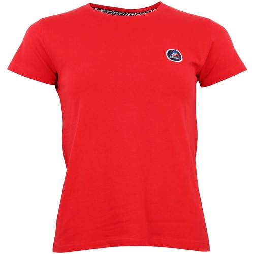 Kleidung Damen T-Shirts Peak Mountain T-shirt manches courtes femme ACODA Rot