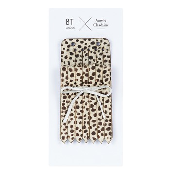 Accessoires Damen Abnehmbare Haferlaschen/ Fransen Betty London LANGUETTE DEOPAR Leopard