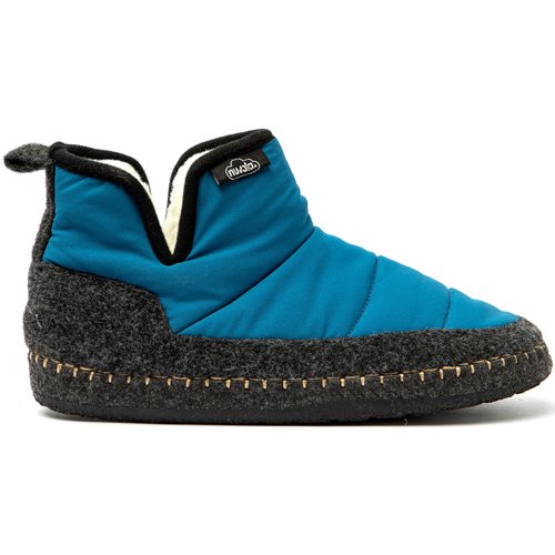 Schuhe Hausschuhe Nuvola. Boot New Wool Blau