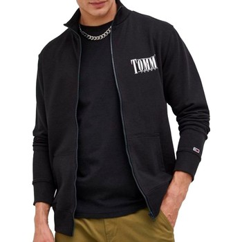 Kleidung Herren Strickjacken Tommy Jeans Logo tommy street Schwarz