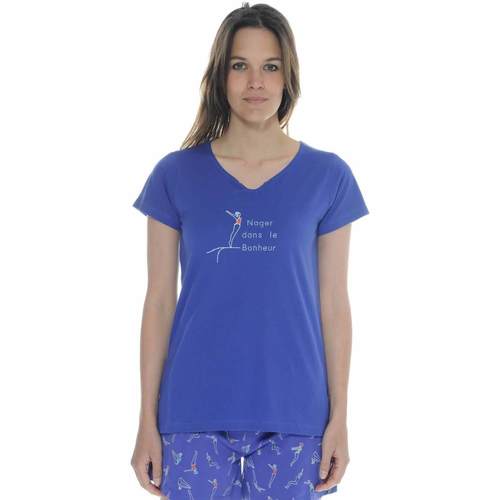 Kleidung Damen Pyjamas/ Nachthemden Christian Cane FAUSTINE Blau