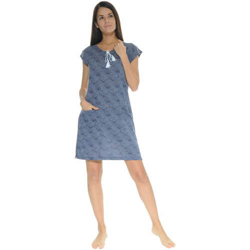 Kleidung Damen Pyjamas/ Nachthemden Christian Cane MELEODORE Blau