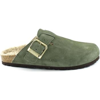 Schuhe Damen Hausschuhe Grunland GRU-CCC-CB2225-OL Grün