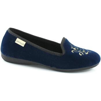 Schuhe Damen Hausschuhe Grunland GRU-CCC-PA1221-BL Blau