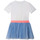 Kleidung Mädchen Kurze Kleider Billieblush U12800-10P Weiss / Blau