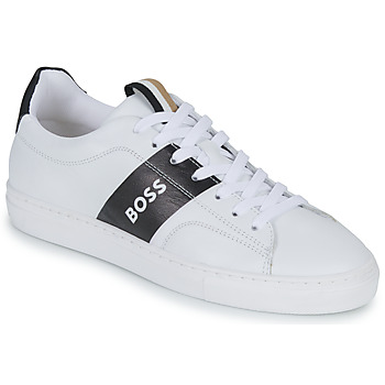 Schuhe Jungen Sneaker Low BOSS J29336-09B-J Weiss / Schwarz