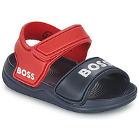 Schuhe Jungen Sandalen / Sandaletten BOSS J09190-849-B Marine / Rot