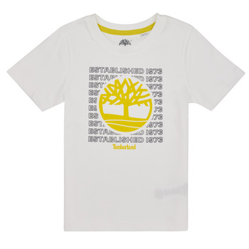 Kleidung Jungen T-Shirts Timberland T25T97 Weiss