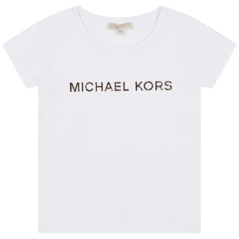 Kleidung Mädchen T-Shirts MICHAEL Michael Kors R15164-10P-C Weiss