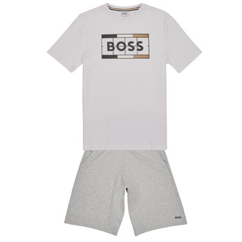 Kleidung Jungen Kleider & Outfits BOSS J28111-10P-J Weiss / Grau