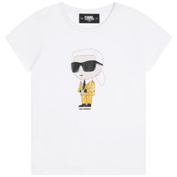 Kleidung Mädchen T-Shirts Karl Lagerfeld Z15417-N05-B Weiss