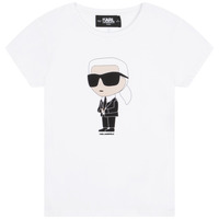 Kleidung Mädchen T-Shirts Karl Lagerfeld  Weiss