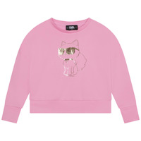 Kleidung Mädchen Sweatshirts Karl Lagerfeld  Rosa