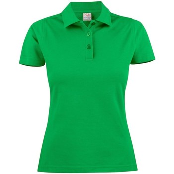 Kleidung Damen Langärmelige Polohemden Printer  Grün