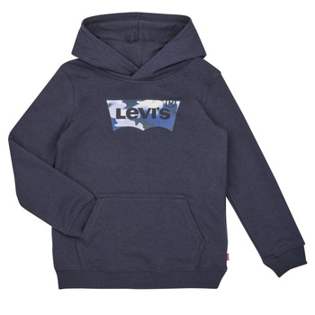 Kleidung Jungen Sweatshirts Levi's LVB BATWING FILL HOODIE Marine / Grau