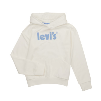 Kleidung Mädchen Sweatshirts Levi's LVG SQUARE POCKET HOODIE Weiss