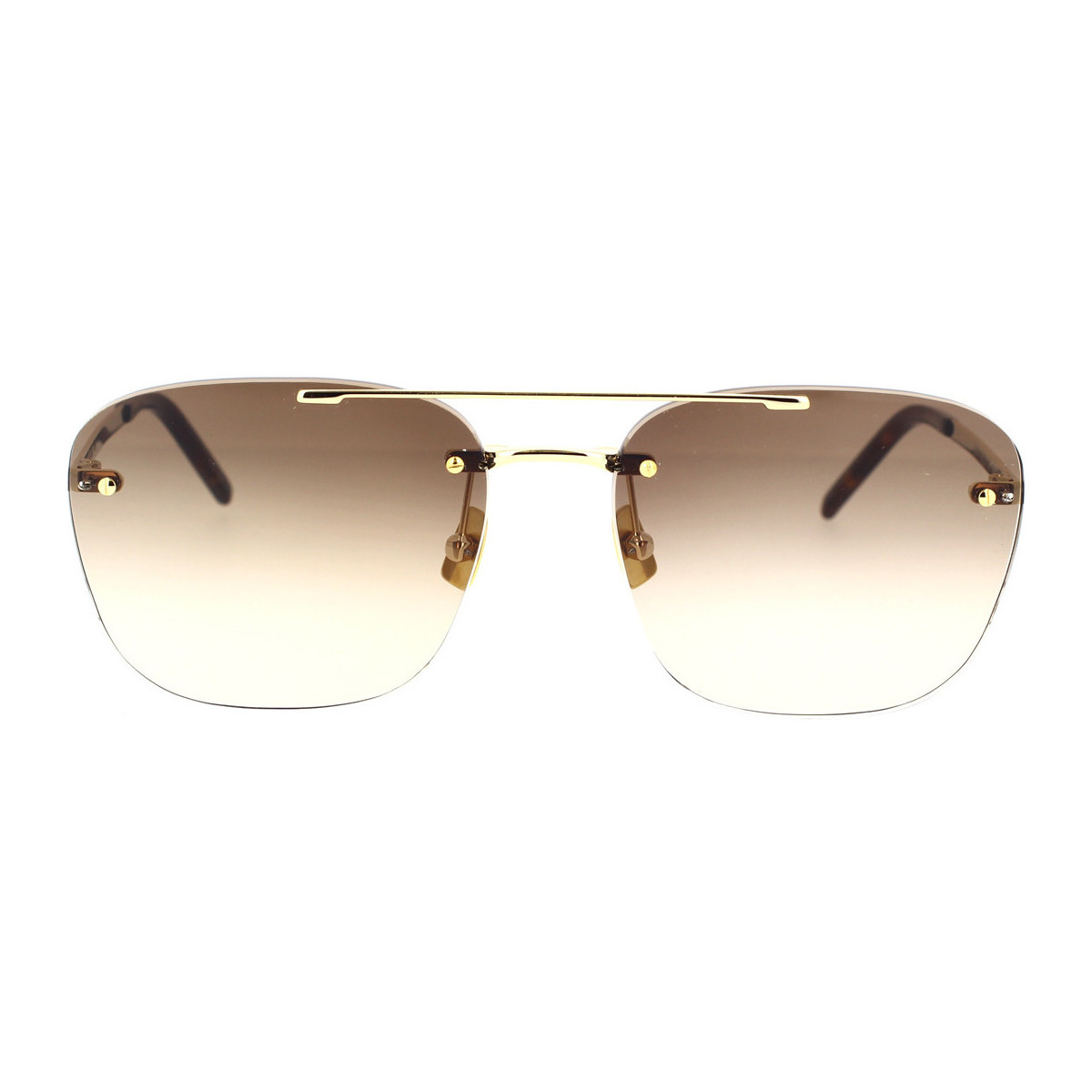Uhren & Schmuck Sonnenbrillen Yves Saint Laurent Saint Laurent SL309 Randlose 003 Sonnenbrille Gold