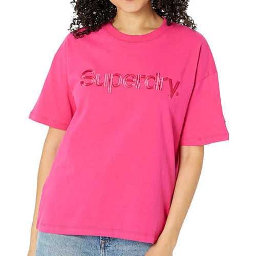 Kleidung Damen T-Shirts & Poloshirts Superdry W1010679A Rosa
