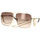 Uhren & Schmuck Damen Sonnenbrillen Gucci -Sonnenbrille mit Kette GG1087S 002 Gold