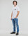 Kleidung Herren T-Shirts Calvin Klein Jeans SHRUNKEN BADGE TEE Weiss