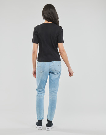 Calvin Klein Jeans RIB SHORT SLEEVE TEE Schwarz