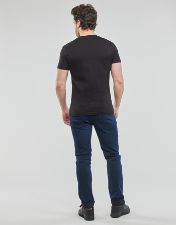 Calvin Klein Jeans TRANSPARENT STRIPE LOGO TEE Schwarz