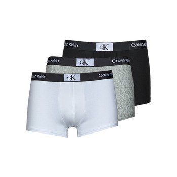 Unterwäsche Herren Boxer Calvin Klein Jeans TRUNK 3PK X3 Schwarz / Weiss / Grau
