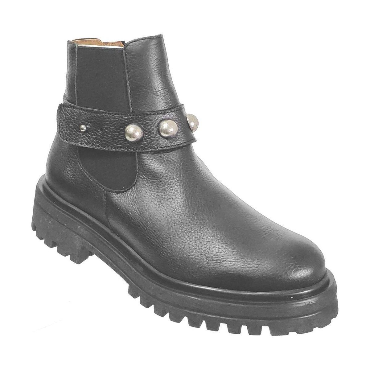 Schuhe Damen Low Boots Folies Cv-5010 Schwarz
