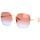 Uhren & Schmuck Damen Sonnenbrillen Chloe Chloé Sonnenbrille CH0092S 002 Gold