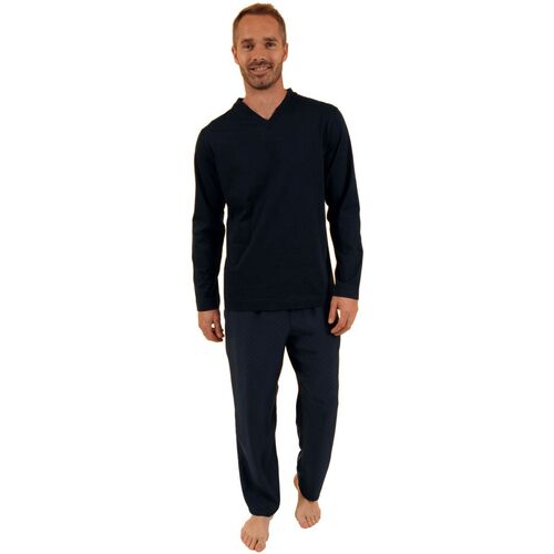 Kleidung Herren Pyjamas/ Nachthemden Pilus JAIPUR Blau