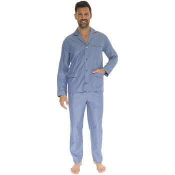 Kleidung Herren Pyjamas/ Nachthemden Le Pyjama Français VILLEREST Blau